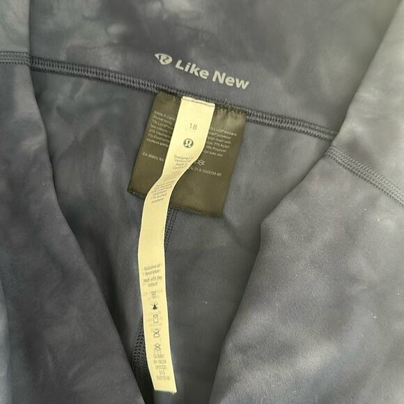 Lululemon Wunder Train HR Tight 25" Diamond Dye Diamond Dye Shade Naval 18 - Picture 7 of 8